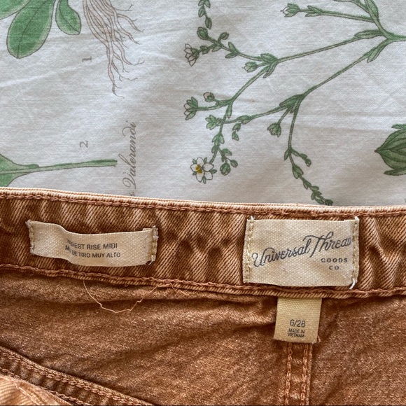 BURNT ORANGE CARPENTER SHORTS - Picture 4 of 5